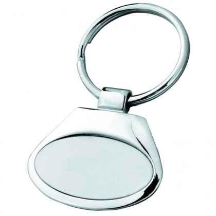 Key chain satin/shiny, oval