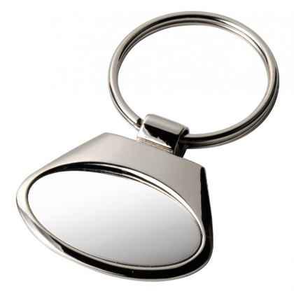 Key chain chromed oval