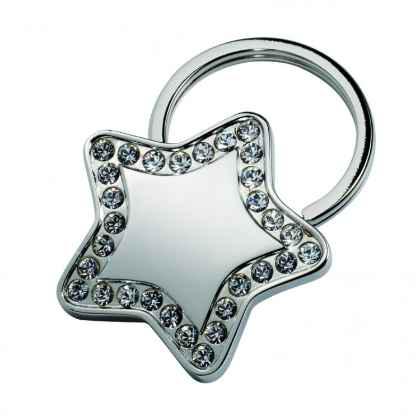 Portachiavi star-shaped with crystals