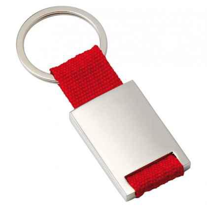 Key chain with red canvas