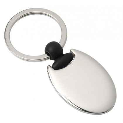Key chain oval with black hook