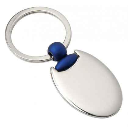 Key chain oval with blue hook