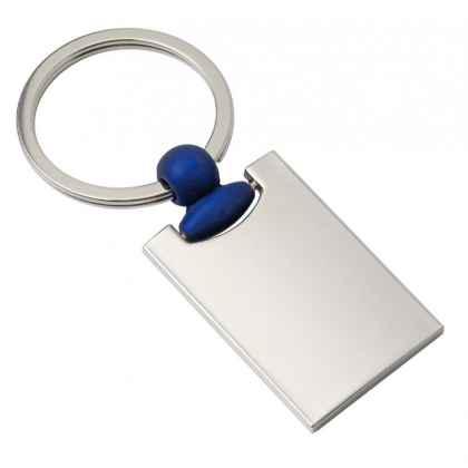 Key chain rectangular with blue hook
