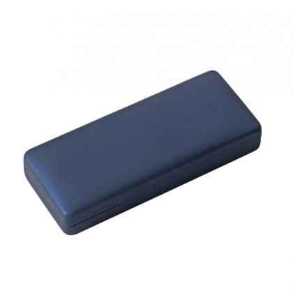 Box metallic blue rubber