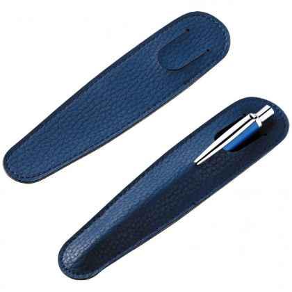 Pen cover imitation blue leather