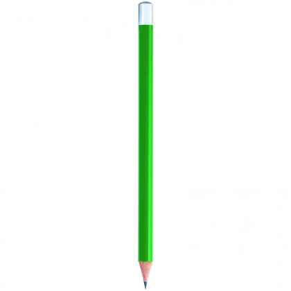 Pencil with green body and white tip