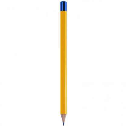 Pencil with yellow body and blue tip