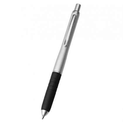 Ball point pen aluminium silver/black