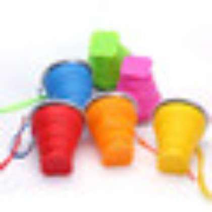 WG-CUP-A6 Wholesale collapsible silica gel cup folding silicone travel water cup