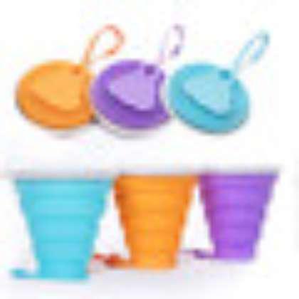 WG-CUP-A6 Wholesale collapsible silica gel cup folding silicone travel water cup