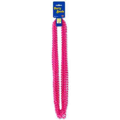 Metallic Cerise Pink Party Beads