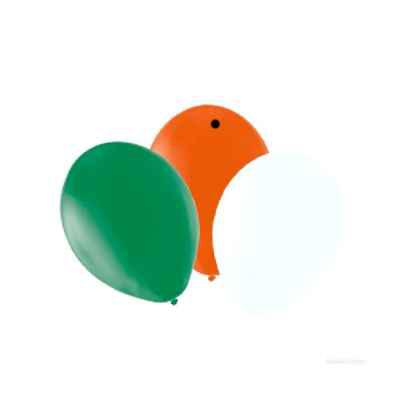 Balloons Standard 12" Orange/Green/White