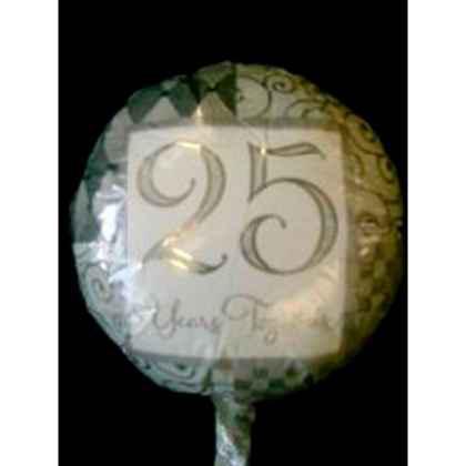 Foil Balloon '25 YEARS TOGETHER' Silver Anniversary