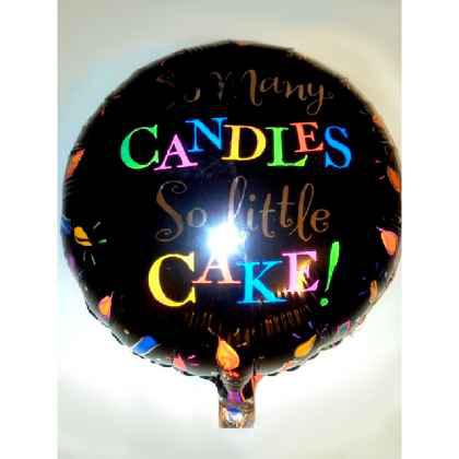Foil Balloon SO MANY CANDLES SO LITTLE CAKE Birthday
