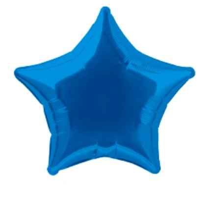 Foil Balloon Star Solid Metallic Royal Blue