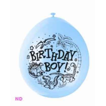 Balloons 'BIRTHDAY BOY' 9" Latex Balloons Blue (10)