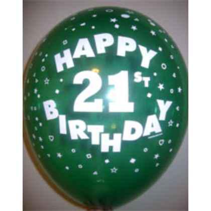 Balloons Happy 21st Birthday