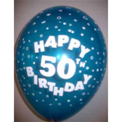 Balloons HAPPY 50TH BIRTHDAY