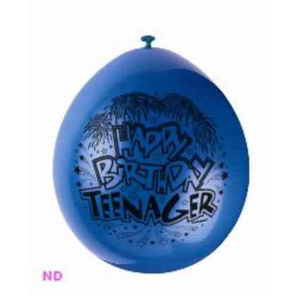 Balloons 'HAPPY BIRTHDAY TEENAGER' 9" Latex Balloons