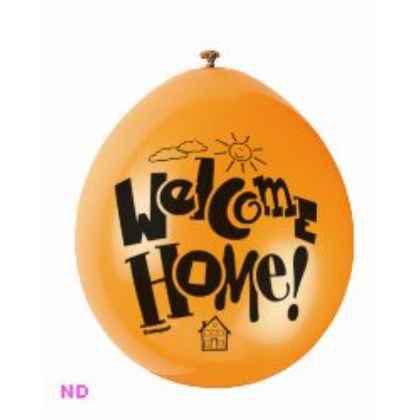 'WELCOME HOME' 9" Latex Balloons 
