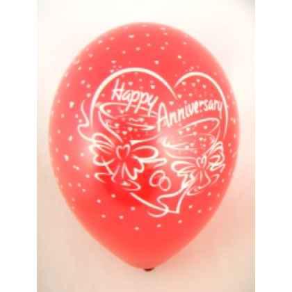Balloons 'HAPPY ANNIVERSARY' Red 12" 