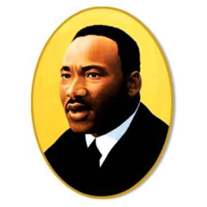 Martin Luther King Cutout