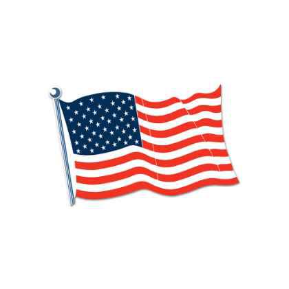 American Flag Cutout 18"