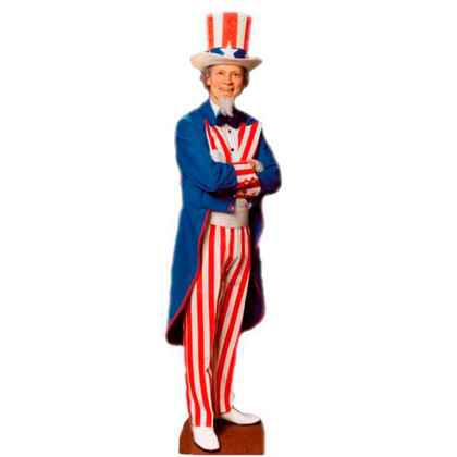 USA American 'Uncle Sam' Cardboard Cutout
