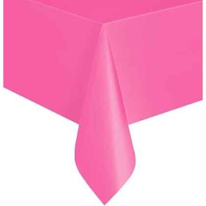 Hot Pink Plastic Tablecloth