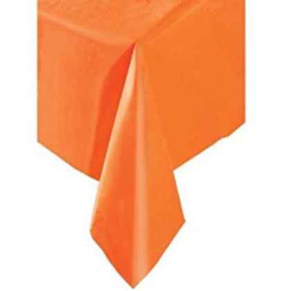 Orange Plastic Tablecloth