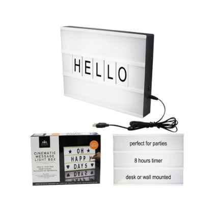 Light Up Cinematic Message Board