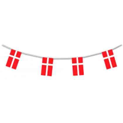 Denmark Flag Bunting Rectangular Flags