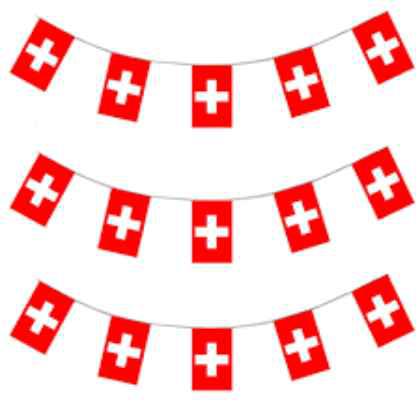 Switzerland Bunting 6m 20 Flag