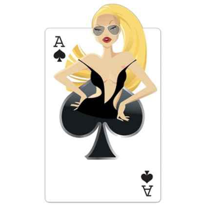 Ace of Spades 'Babe' Playing Card