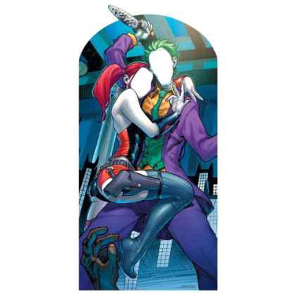 Harley Quinn and The Joker Stand-In with Knife
