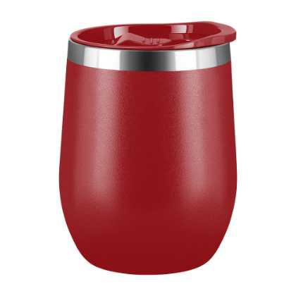 Mood Double Walled Coffee Cup Tumbler - 330ml Red