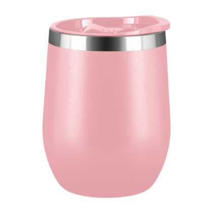 Mood Double Walled Coffee Cup Tumbler - 330ml Pastel Pink