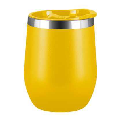 Mood Double Walled Coffee Cup Tumbler - 330ml Yellow