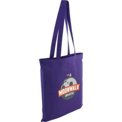 Kingsbridge Coloured Cotton Shopper Bag - 5oz Purple