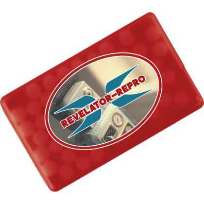 Mint Card - Credit Card Shaped Frosted Red
