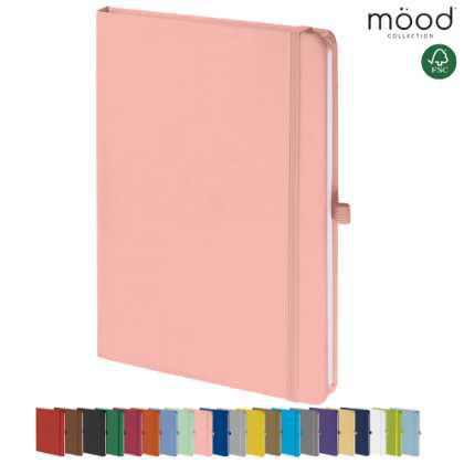 Mood A5 FSC Soft Feel Notebook Pastel Pink