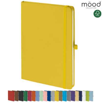 Mood A5 FSC Soft Feel Notebook Yellow