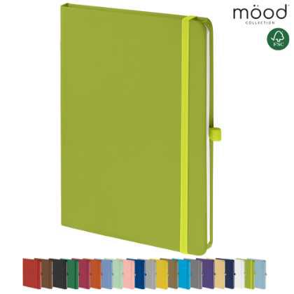 Mood A5 FSC Soft Feel Notebook Lime Green