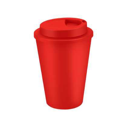 Metro Double Walled Coffee Cup - 350ml Red