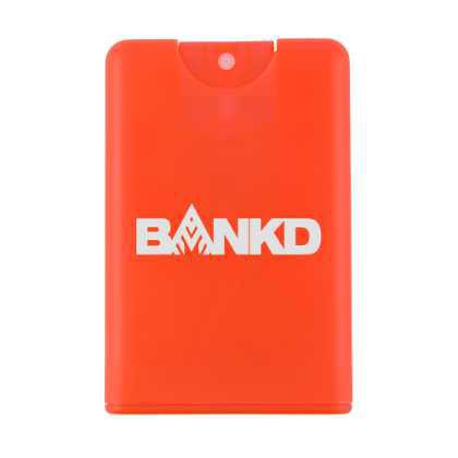 Credit Card Hand Sanitiser Spray - 20ml Red