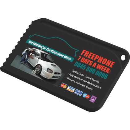 Recycled Snap Credit Card Ice Scraper Black