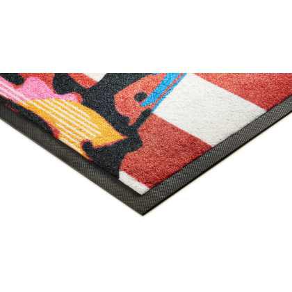 Jet-Print Velour Floor Mat
