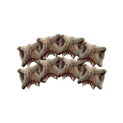 8 pack T-Rex Half Mask (Jurassic World) Dinosaurs Tyrannosaurus Rex