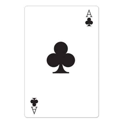 Ace of Clubs Casino Playing Card - Cardboard Cutout