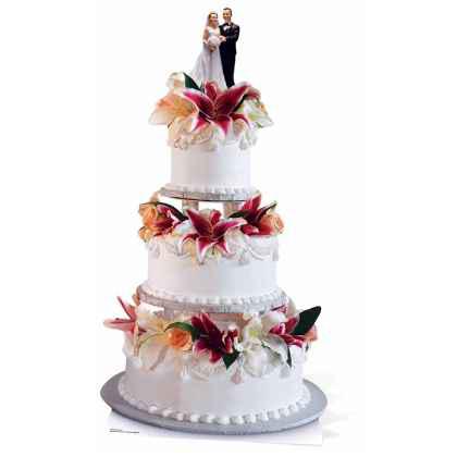 Glamorous Wedding Cake - Cardboard Cutout